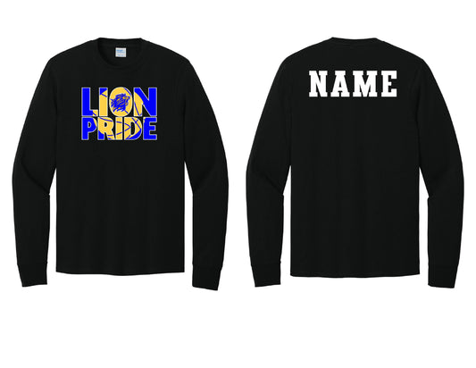 Lions Pride Basketball Long Sleeve PERSONALIZED