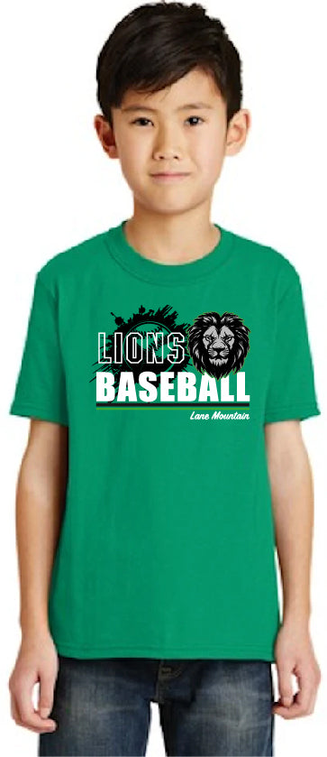 Lions Baseball Youth or Adult T-Shirt