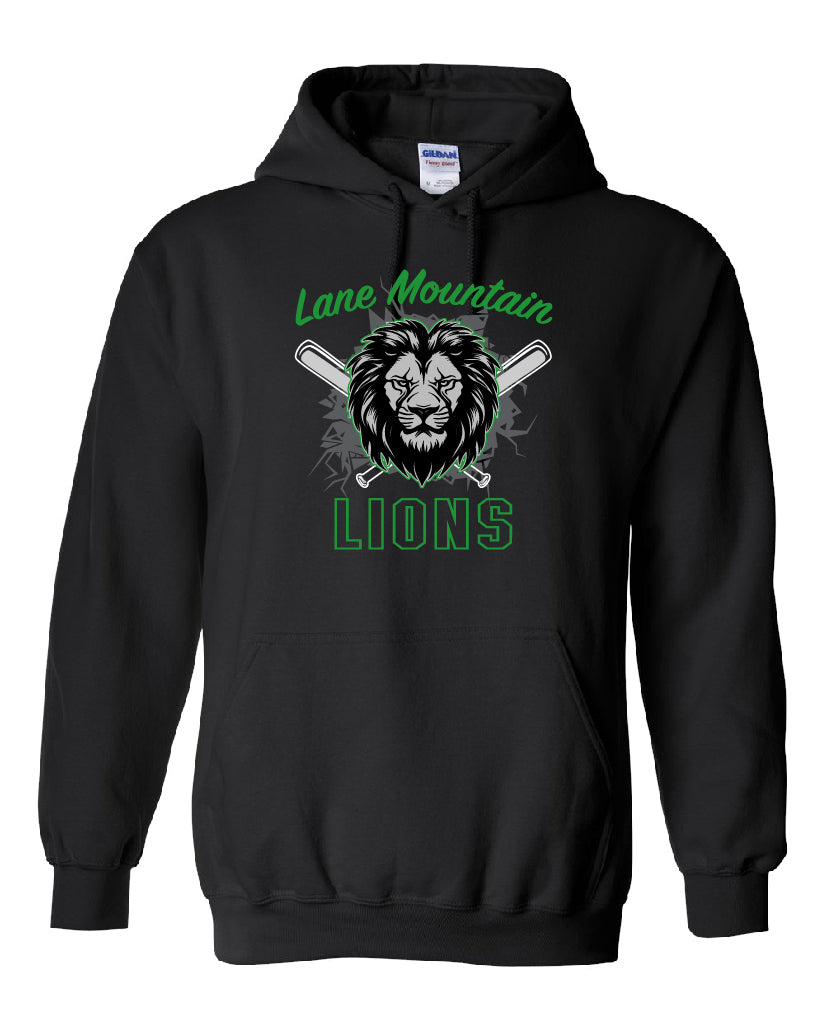 Lions Baseball Bats Adult Hoodie