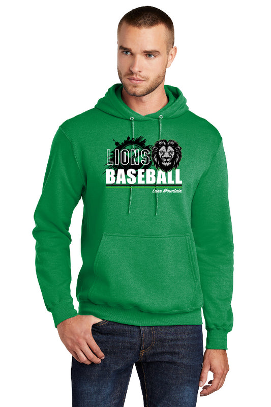 Lions Baseball Adult Hoodie