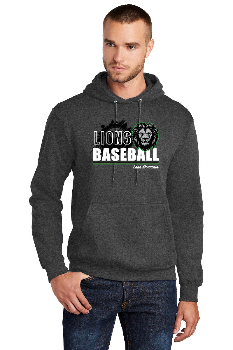 Lions Baseball Adult Hoodie