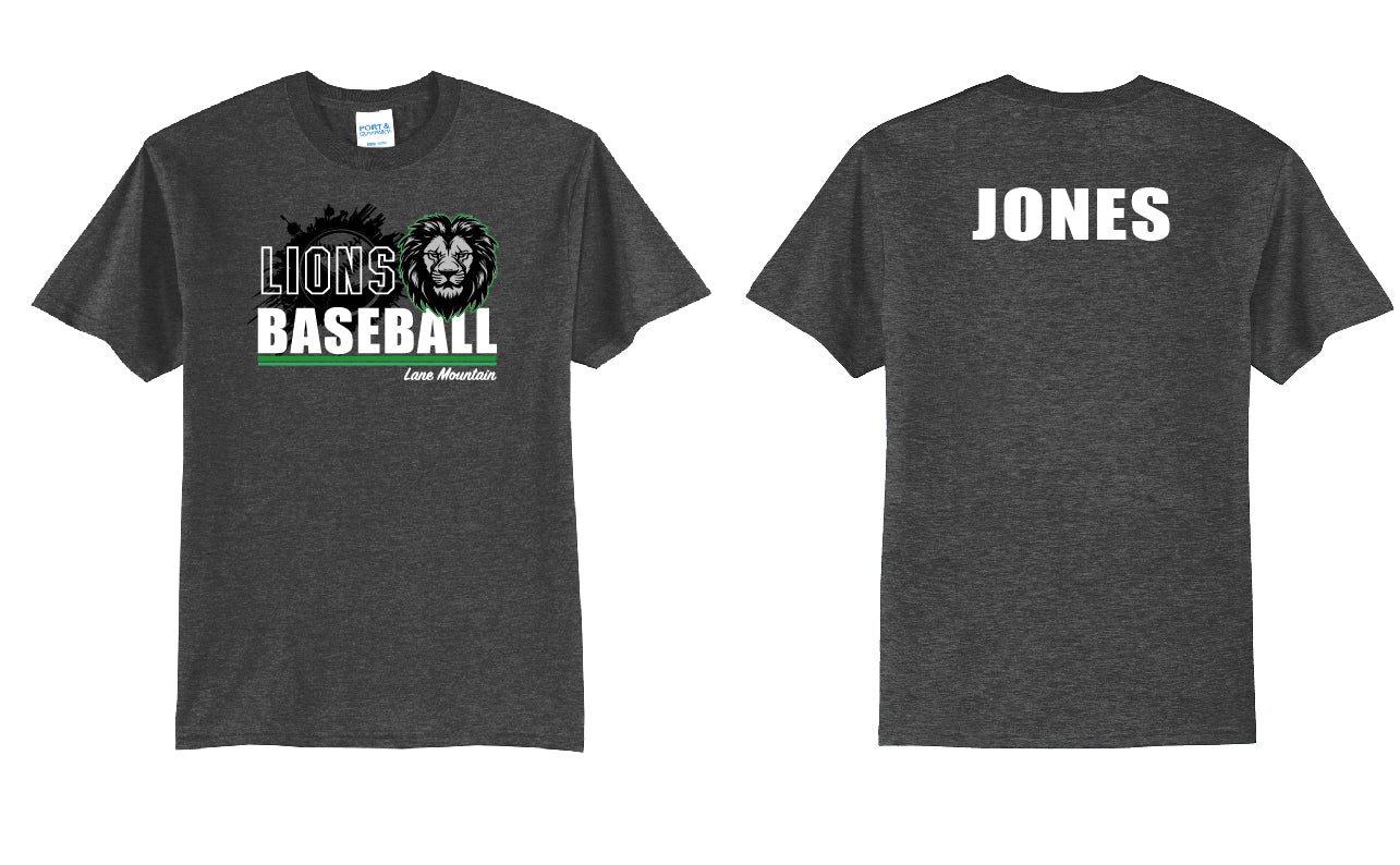 Lions Baseball PERSONALIZED Youth or Adult T-Shirt