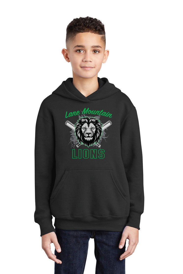Lions Baseball Bats Youth Hoodie