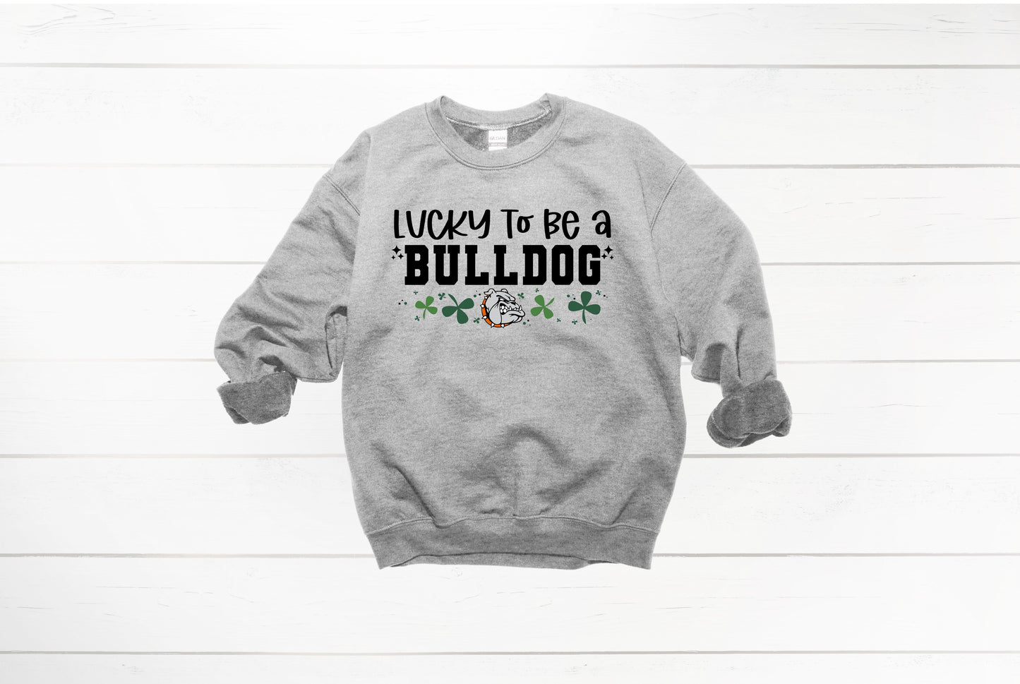 Lucky to be a Bulldog Crewneck