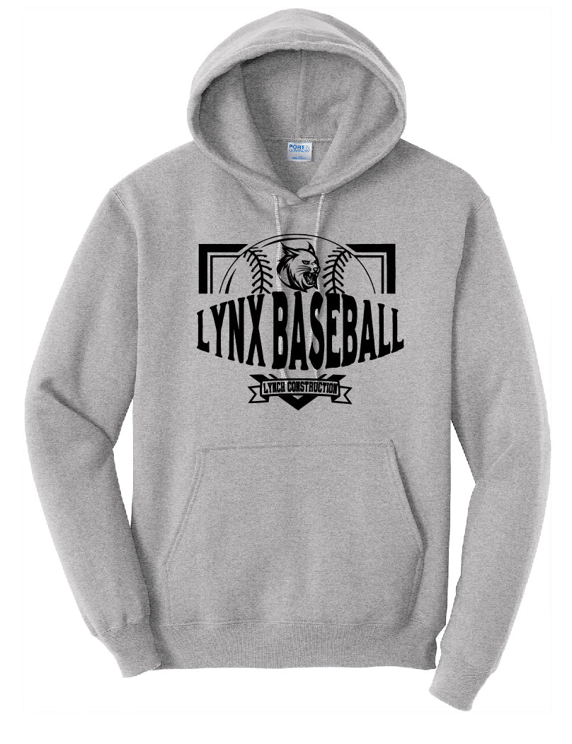 Lynx Baseball Adult Hoodie