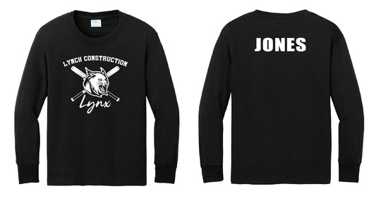 Lynx Baseball Bats PERSONALIZED Youth or Adult Long Sleeve