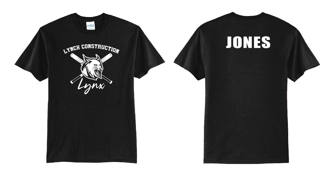 Lynx Baseball Bats PERSONALIZED Youth or Adult T-Shirt