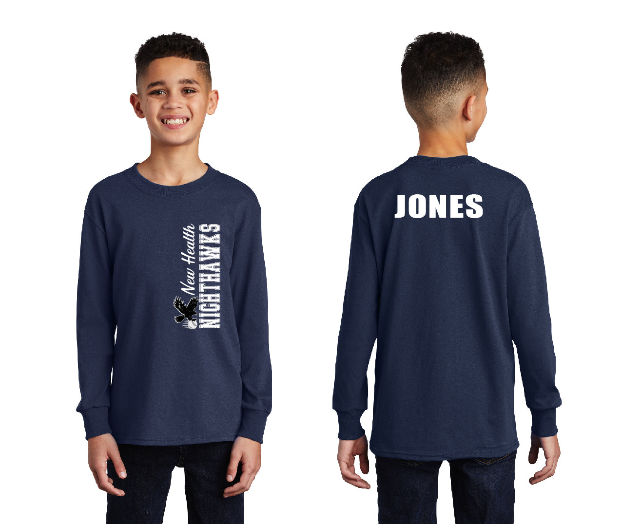 Nighthawks Baseball PERSONALIZED Youth Long Sleeve