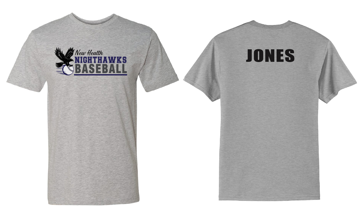 Nighthawks Baseball Stripes PERSONALIZED Youth OR Adult T-Shirt