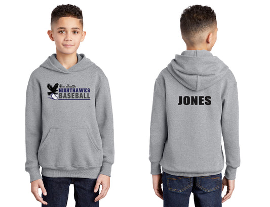 Nighthawks Baseball Stripe PERSONALIZED Youth Hoodie
