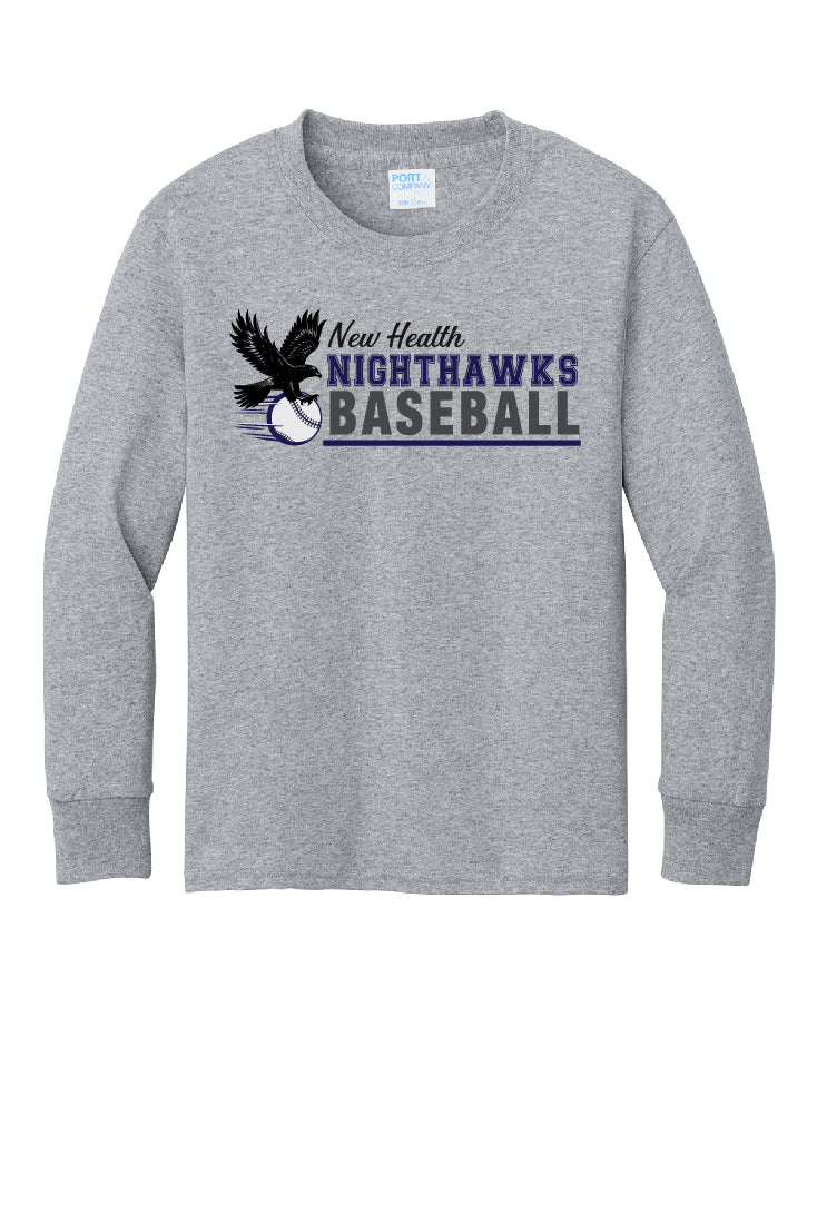 Nighthawks Baseball Stripe Youth Long Sleeve