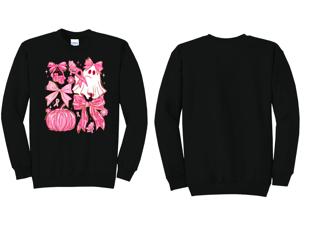 Pink Out Collage Crewneck