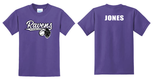 Ravens Baseball PERSONALIZED Youth T-Shirt