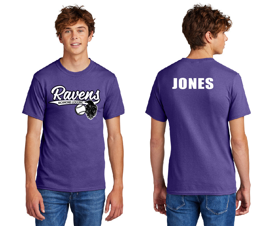 Ravens Baseball PERSONALIZED Adult T-Shirt