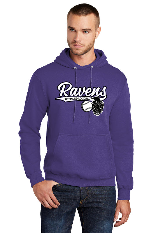 Ravens Baseball Adult Hoodie