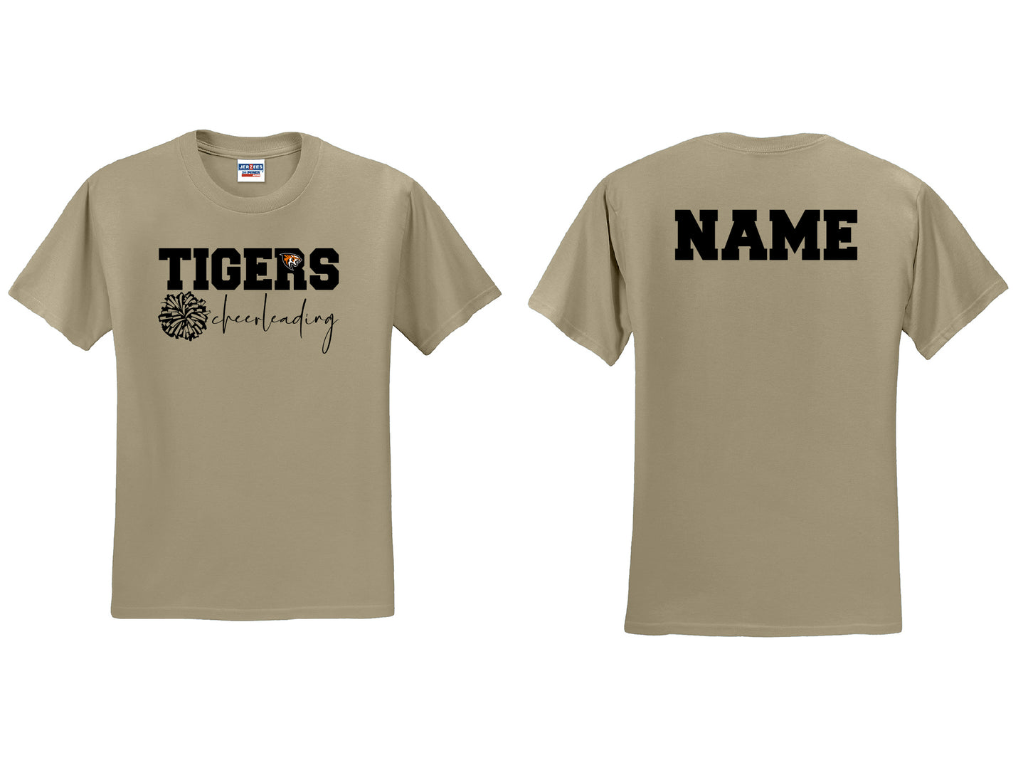 Tigers Cheerleading T-Shirt PERSONALIZED