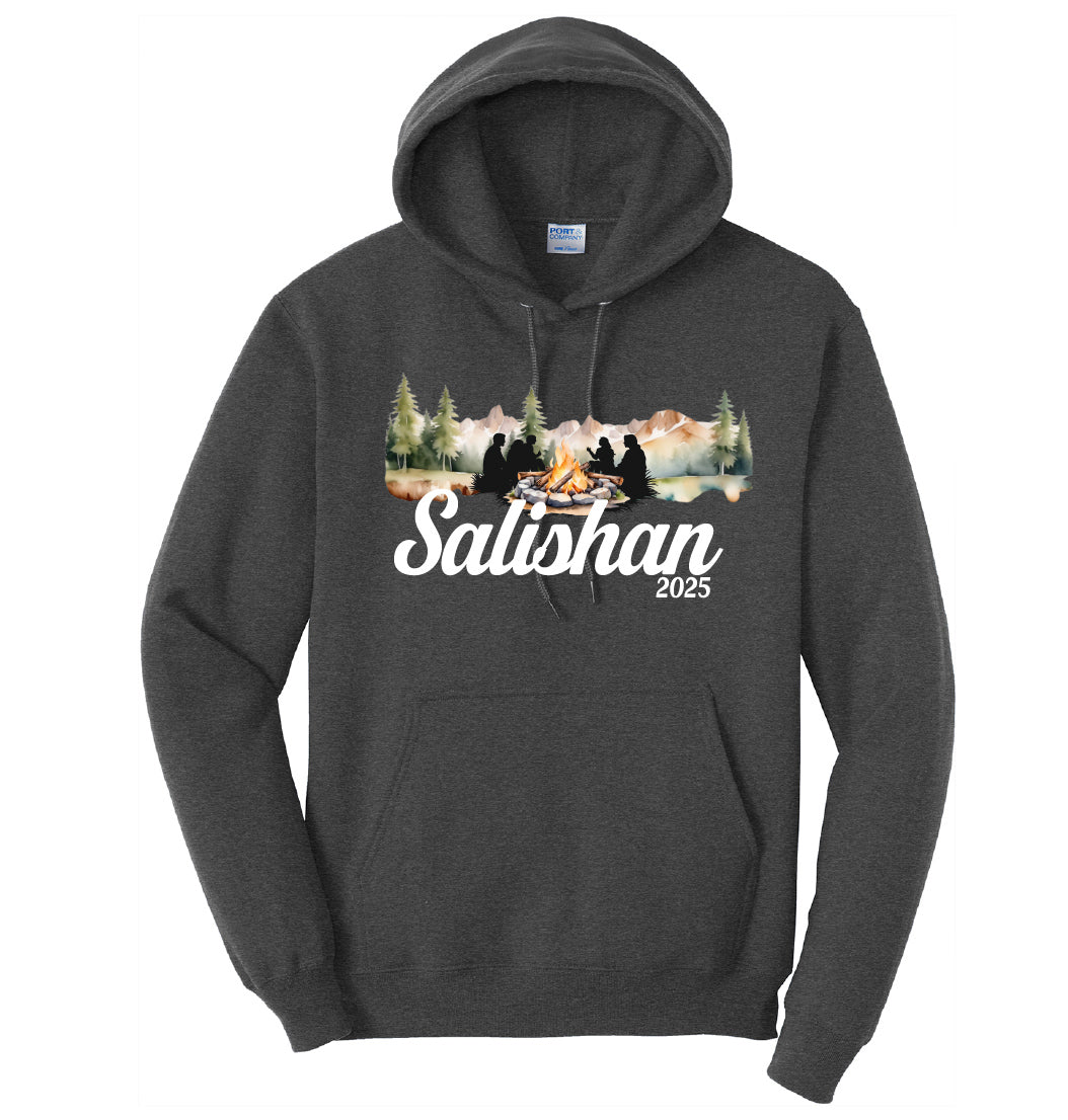 Salishan Watercolor Youth or Adult Hoodie