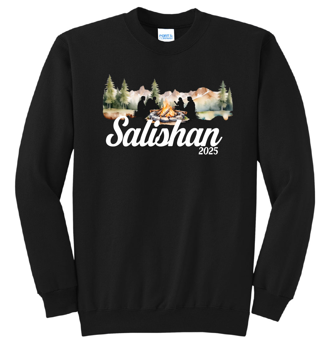 Salishan Watercolor Youth or Adult Crewneck