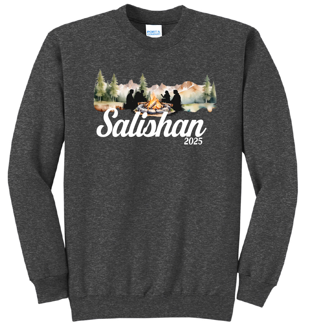 Salishan Watercolor Youth or Adult Crewneck