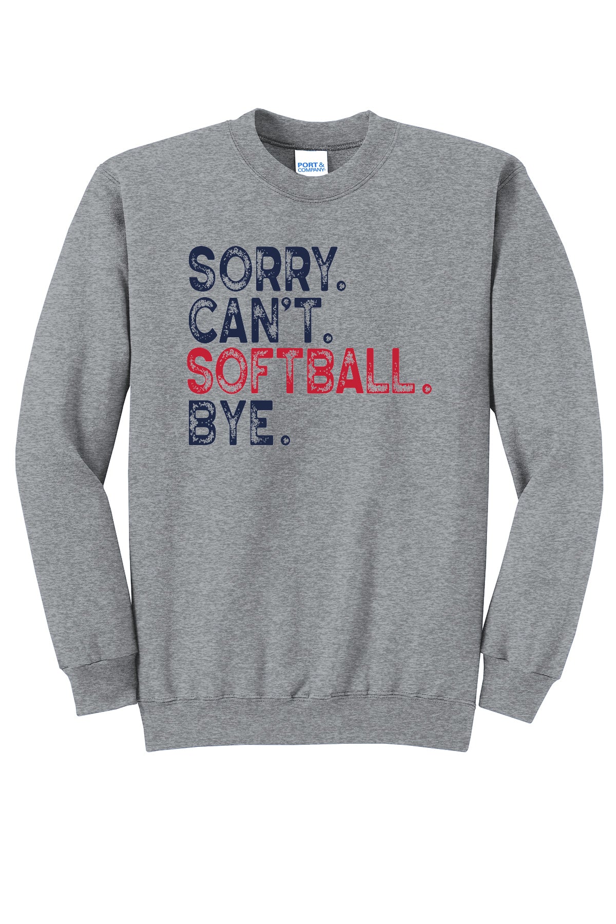 Sorry Can't Softball Crewneck