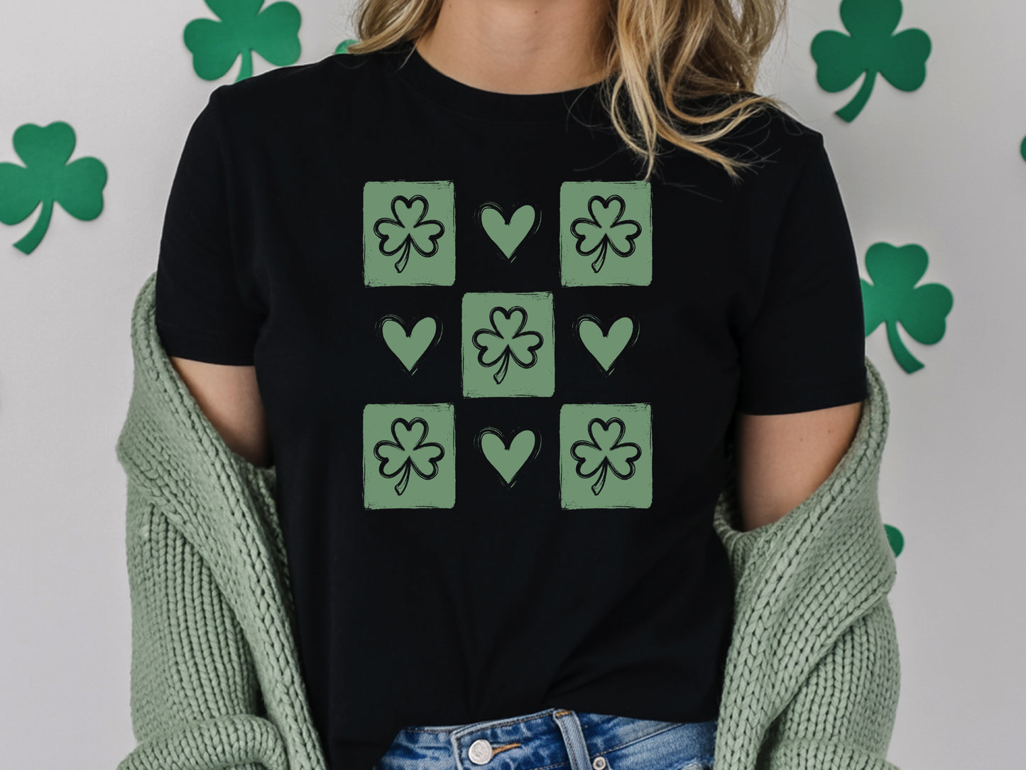 Checkered Clovers T-Shirt