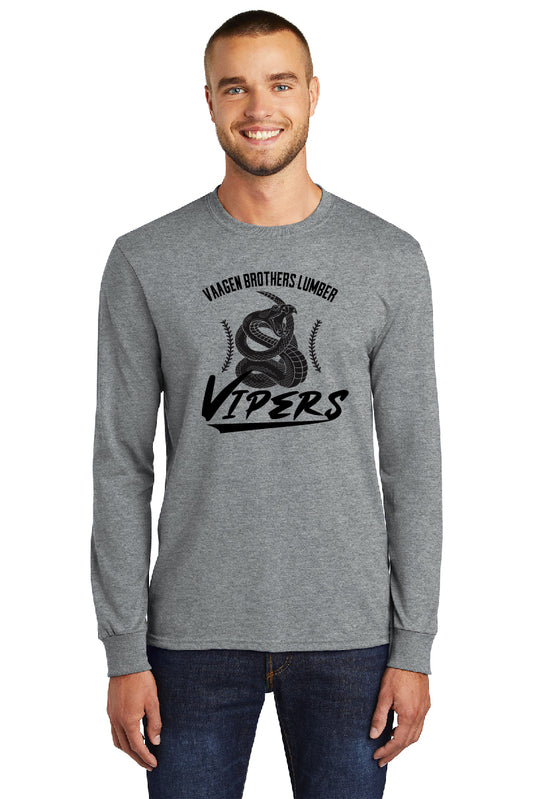 Vipers Baseball Seams Adult Long Sleeve