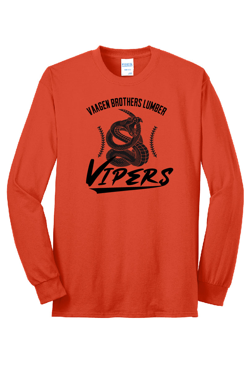 Vipers Baseball Seams Adult Long Sleeve