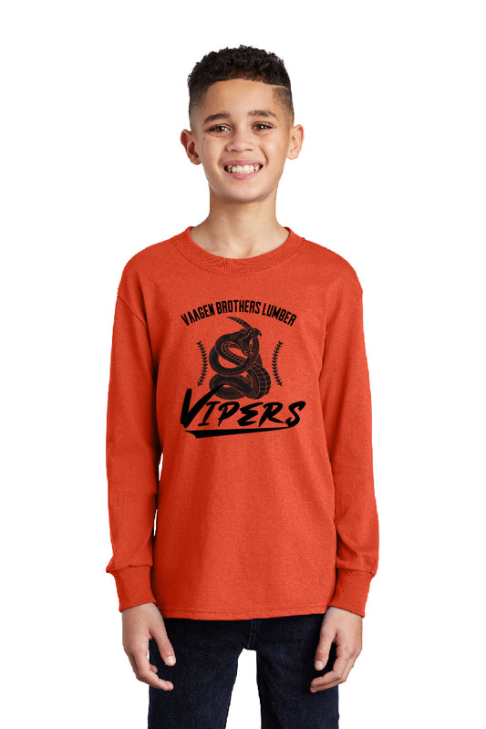 Vipers Baseball Seams Youth Long Sleeve