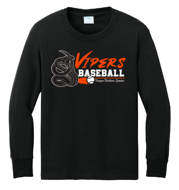 Vipers Baseball Adult Long Sleeve