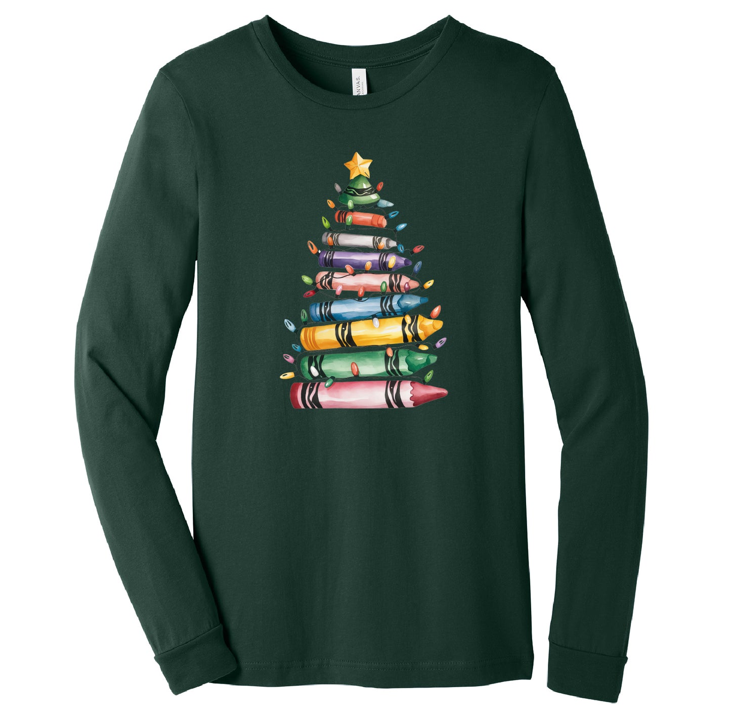 Watercolor Crayons Long Sleeve