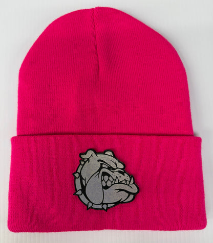 Hot Pink Bulldog Beanie