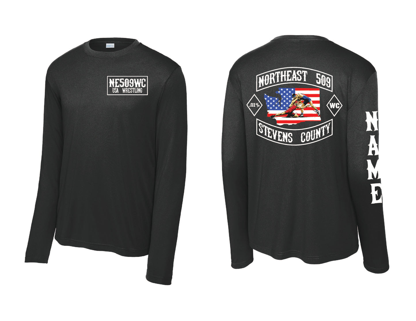 509 Sport Tek Long Sleeve PERSONALIZED