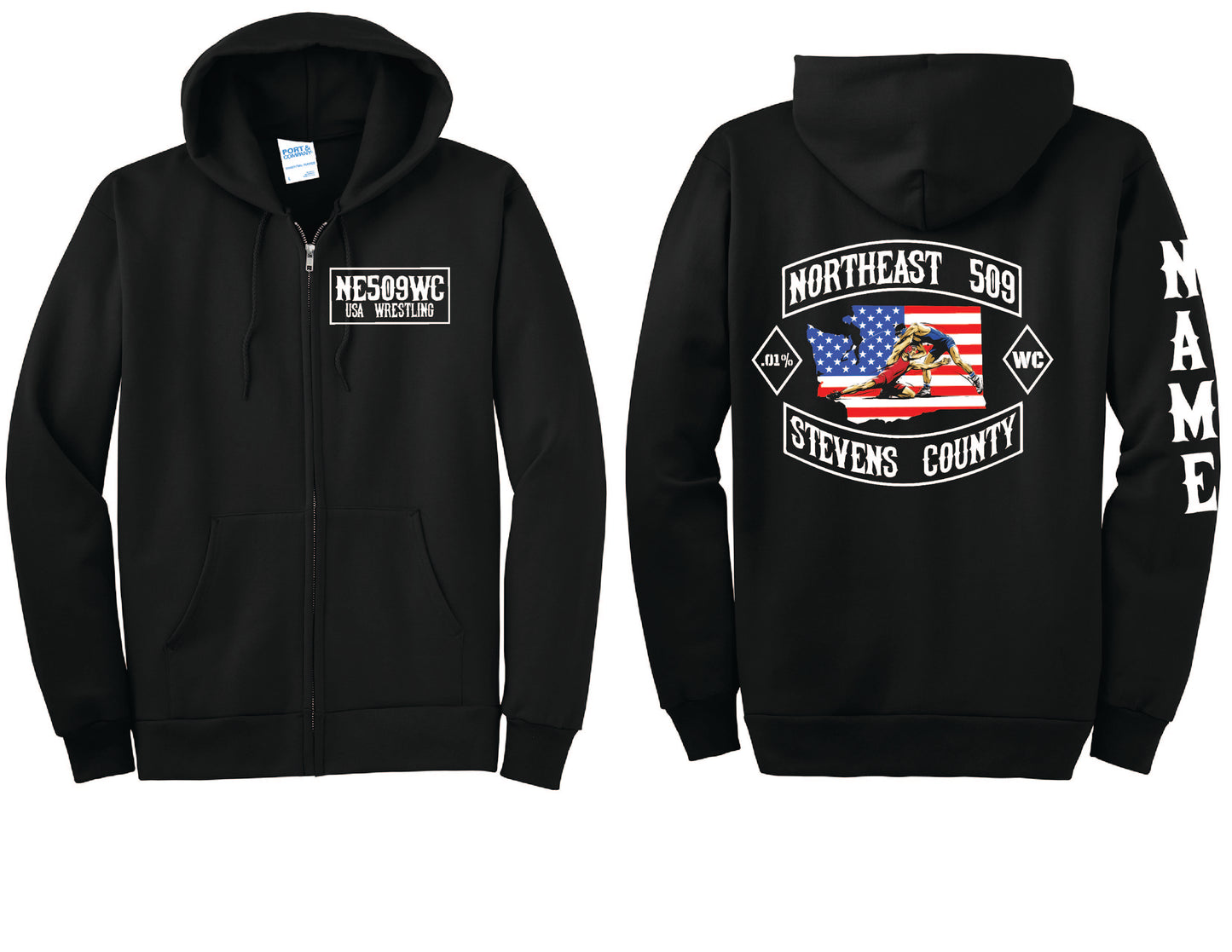 509 Basic Zip-Up PERSONALIZED