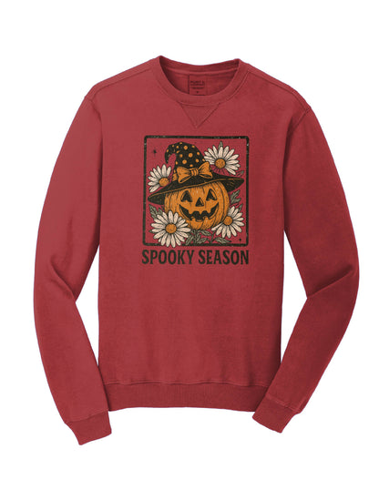 Beach Wash Spooky Pumpkin Crewneck