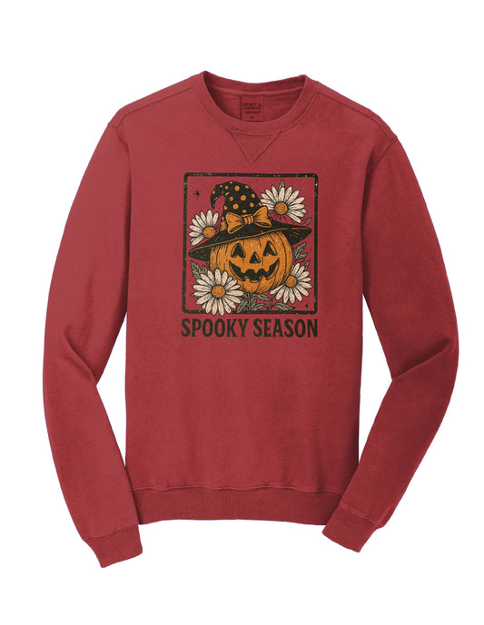 Beach Wash Spooky Pumpkin Crewneck