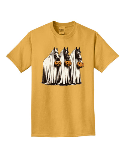 Beach Wash Halloween Horses T-Shirt