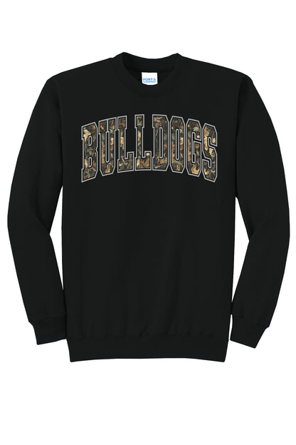 Bulldogs Camo Crewneck