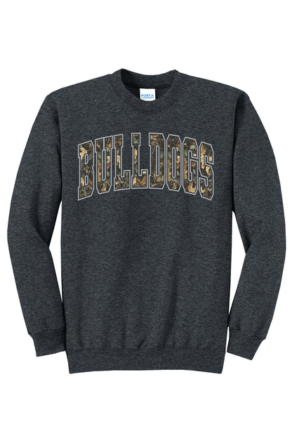 Bulldogs Camo Crewneck