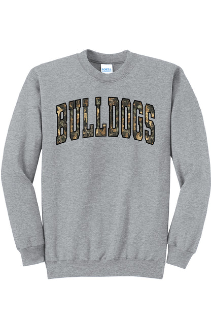 Bulldogs Camo Crewneck
