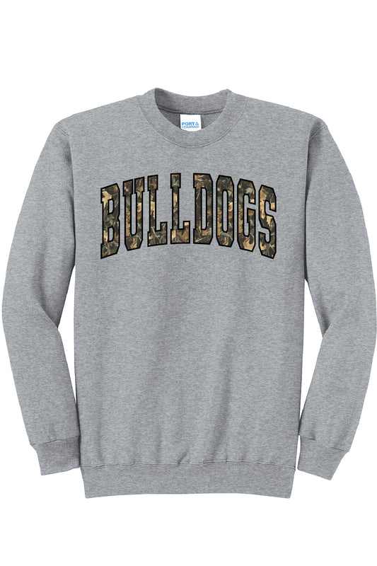 Bulldogs Camo Crewneck