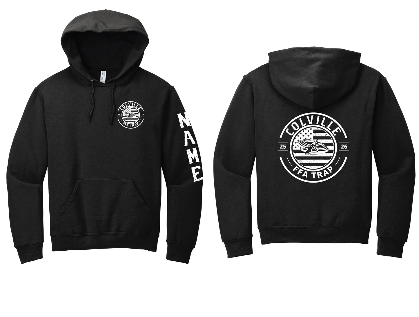 Black FFA Trap Hoodie PERSONALIZED