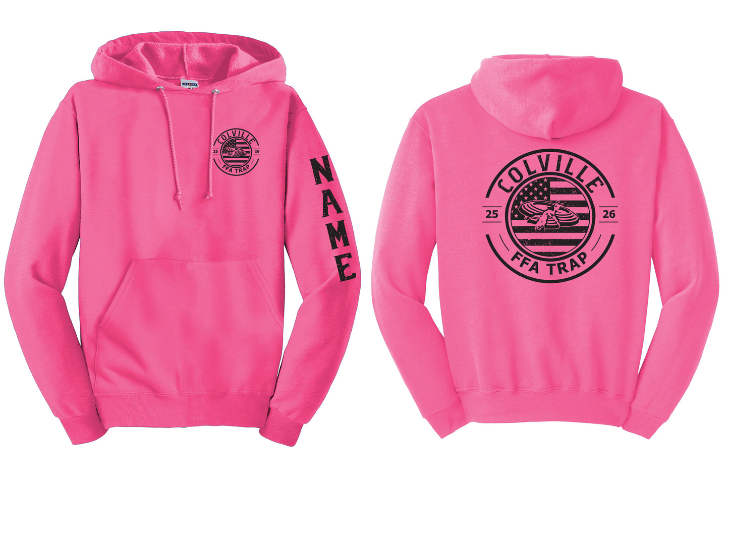 Pink FFA Trap Hoodie PERSONALIZED