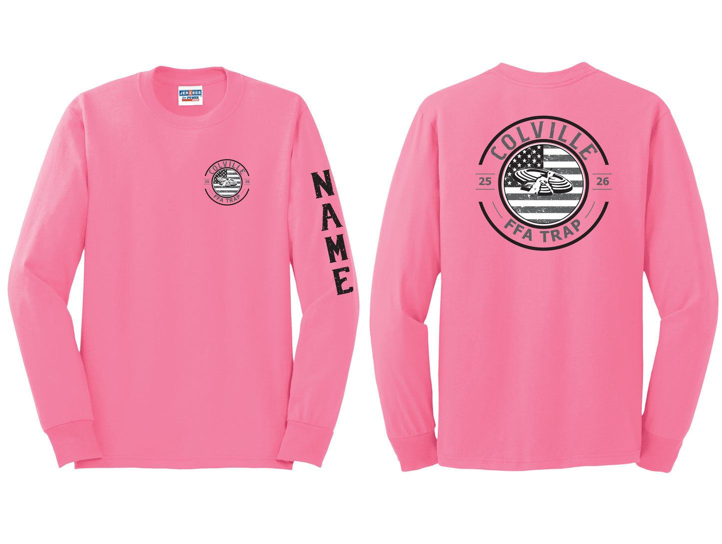 Pink FFA Trap Long Sleeve PERSONALIZED