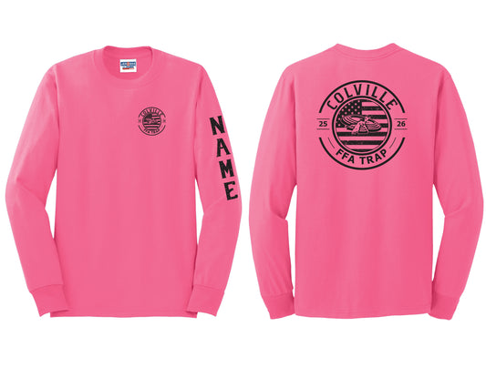 Pink FFA Trap Long Sleeve PERSONALIZED