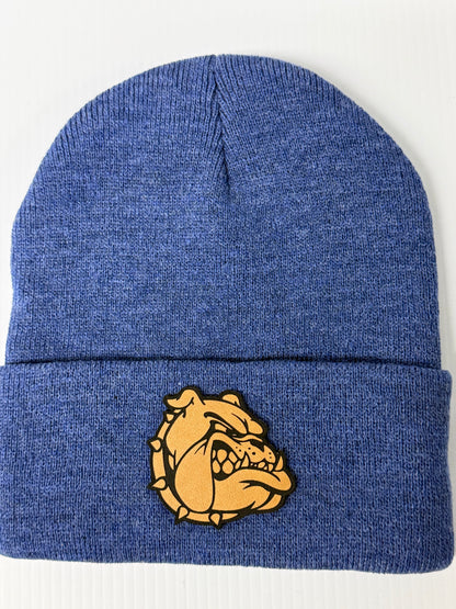 Heather Blue Bulldog Beanie