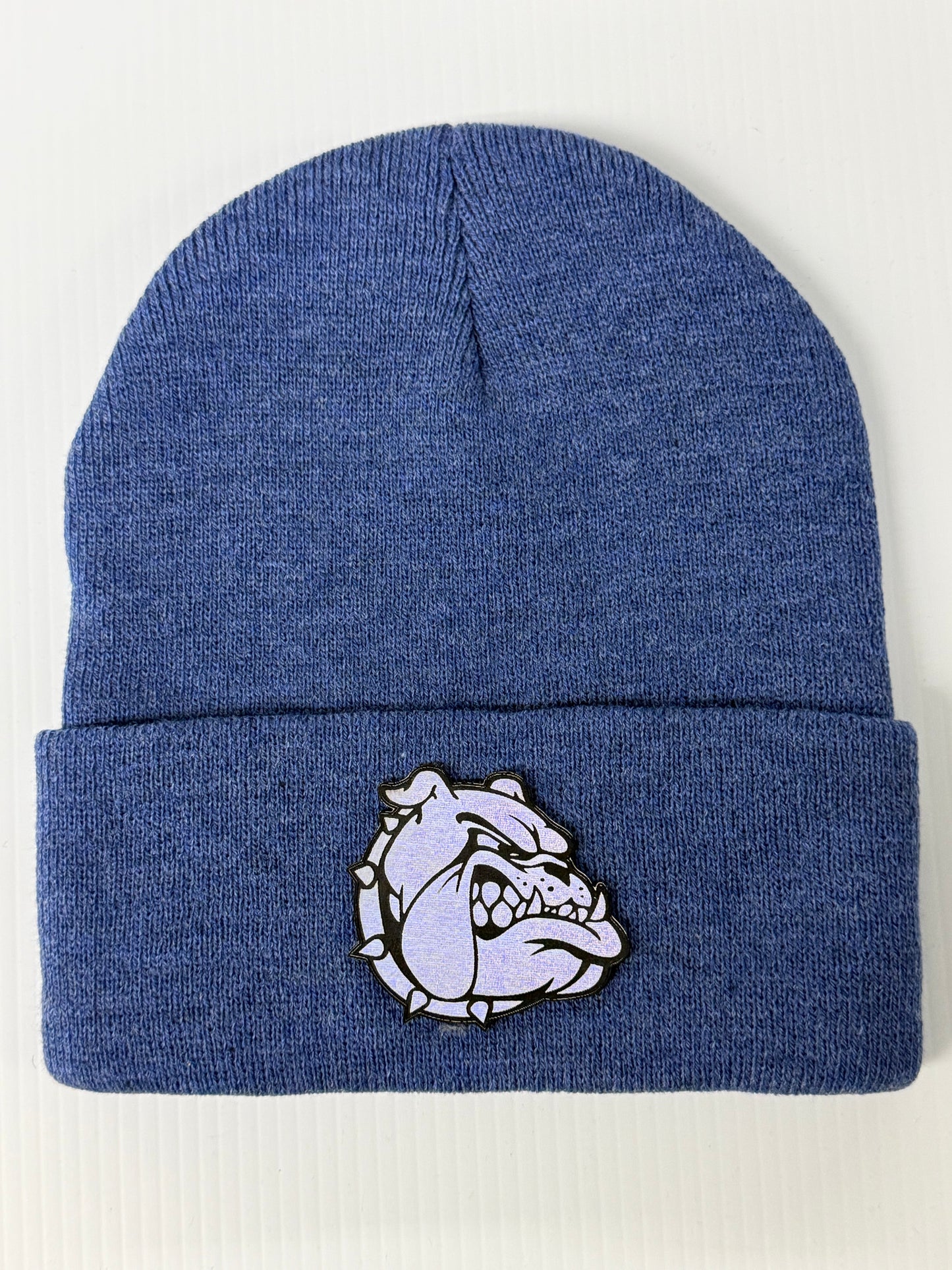 Heather Blue Bulldog Beanie