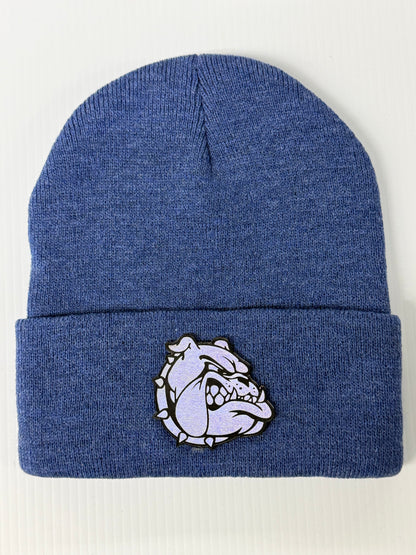 Heather Blue Bulldog Beanie