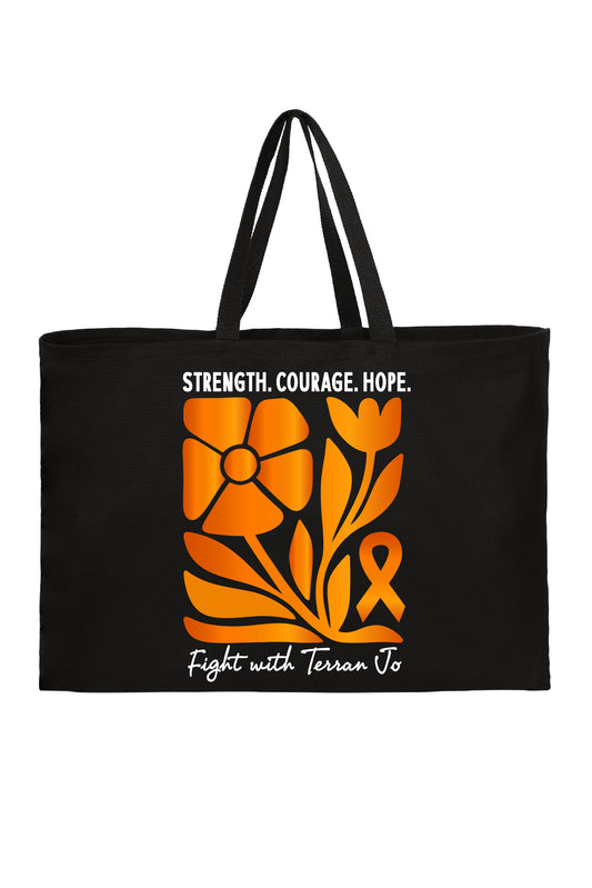 Fight With Terran Floral Tote (Jumbo)