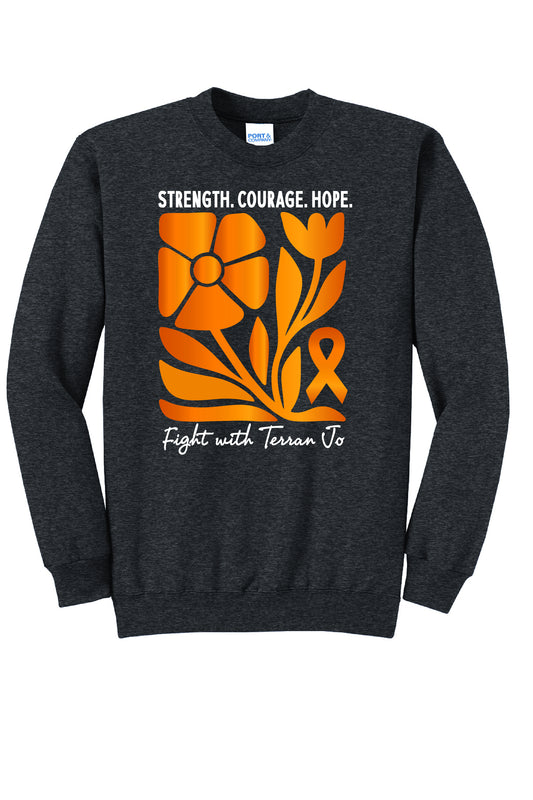 Fight With Terran Floral Crewneck