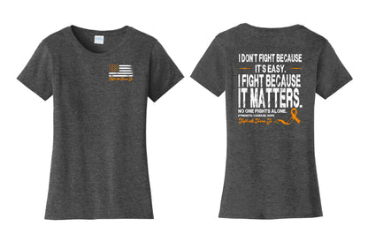 Fight With Terran Flag Ladies T-Shirt